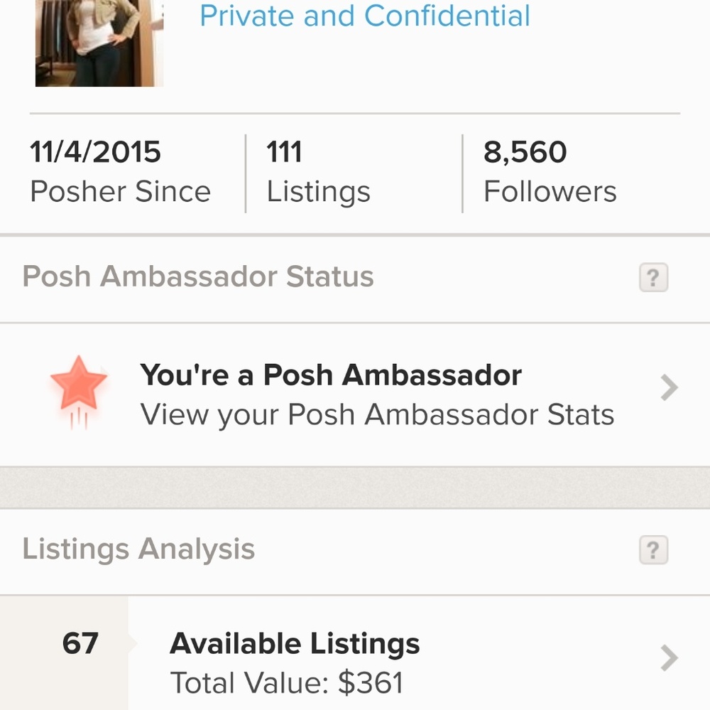 ๐๐๐๐POSH AMBASSADOR๐๐๐๐ - Picture 2 of 2